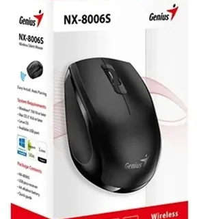 Mouse Genius Nx-8006s Inalambrico Silencioso Color Negro