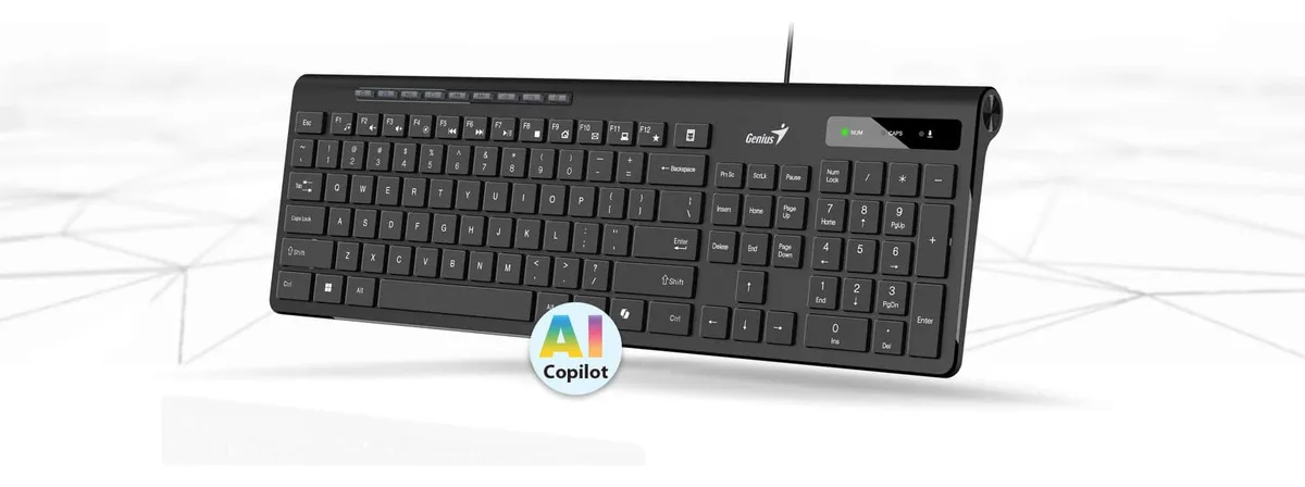 Teclado Genius Slim Star 230II AI Copilot